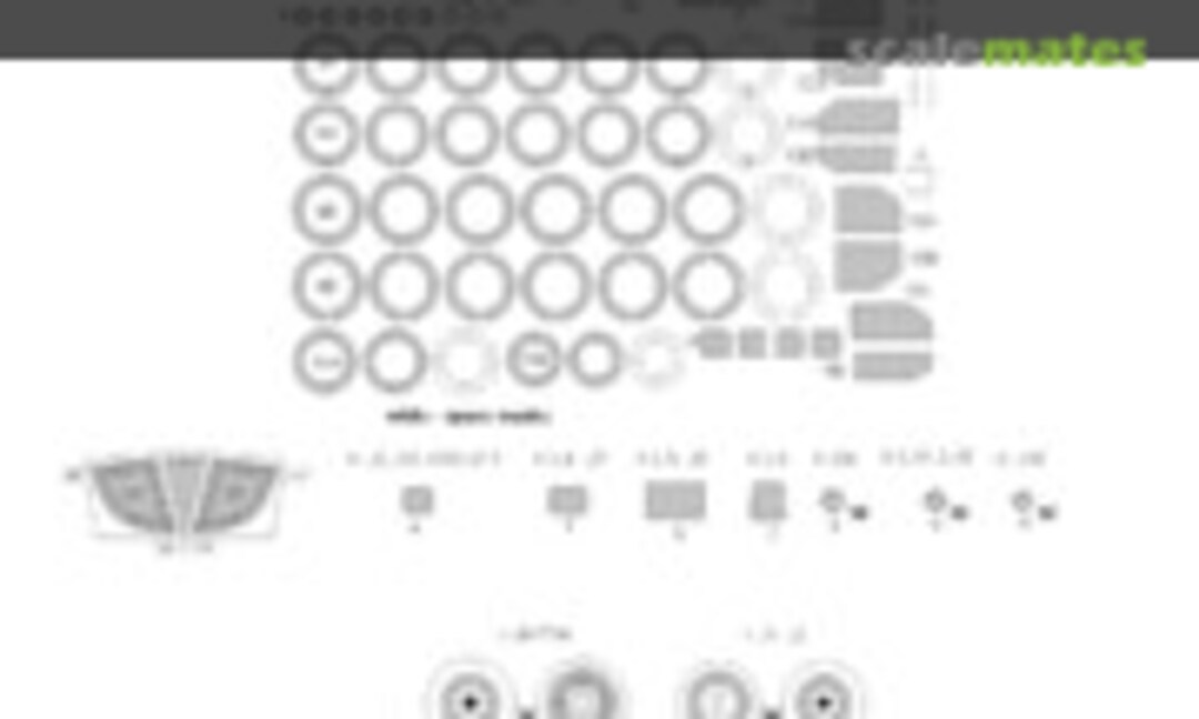 1:72 Tu-22M3 Backfire C BASIC kabuki masks (New Ware NWAM0470) NWAM0470