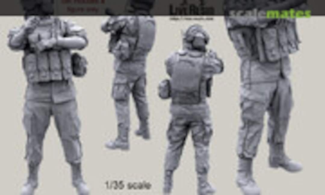 1:35 Army APC driver in modern infantry combat gear system set 9. (Live Resin LRM-35047) LRM-35047