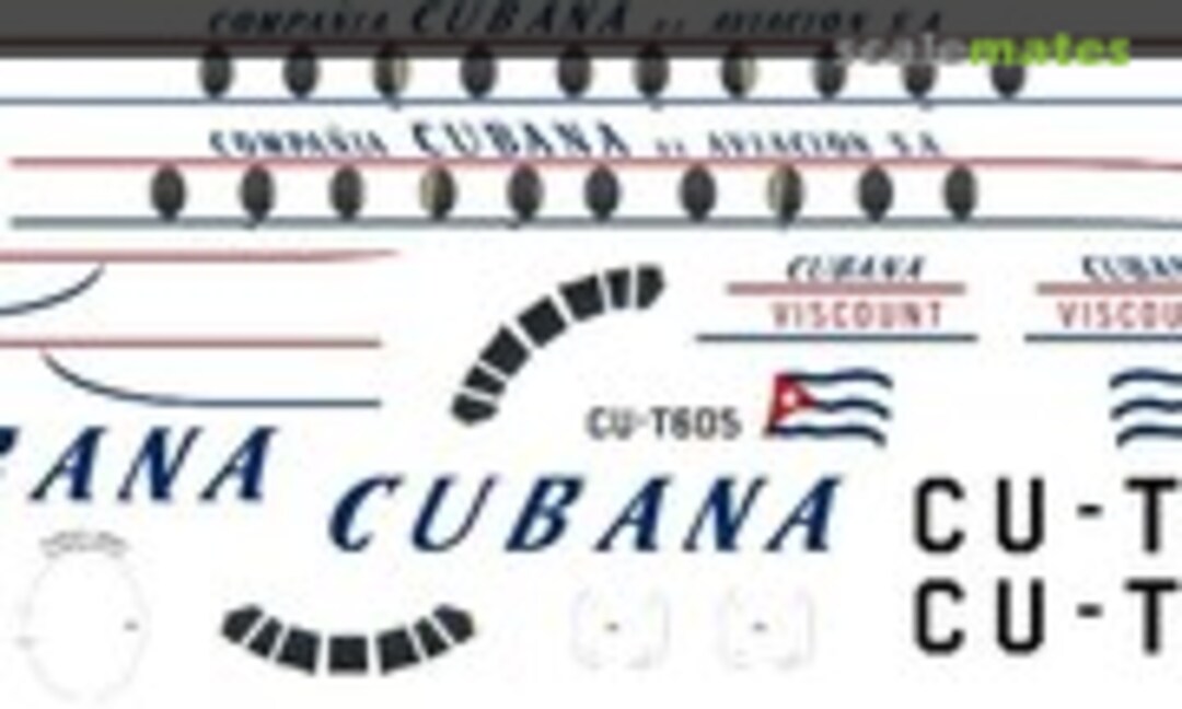 1:96 Cubana Viscount 700 (Classic Airlines CA96-005) CA96-005