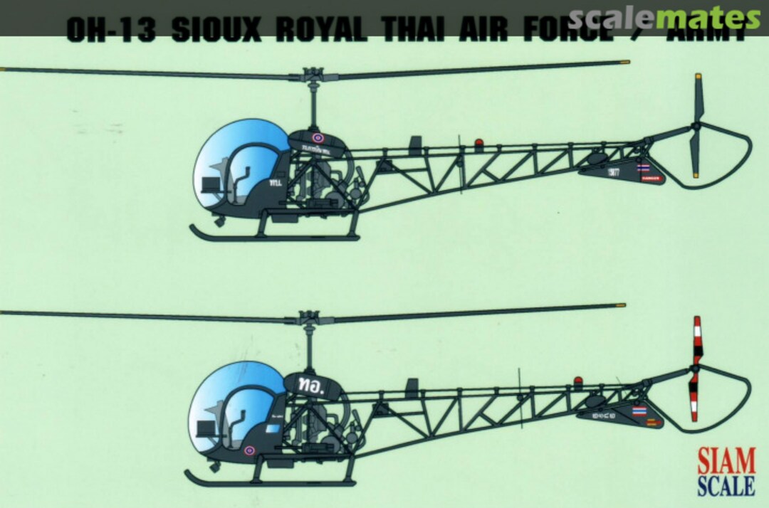 Boxart OH-13 Sioux 72050 Siam Scale Boxart OH-13 Sioux 72050 Siam Scale