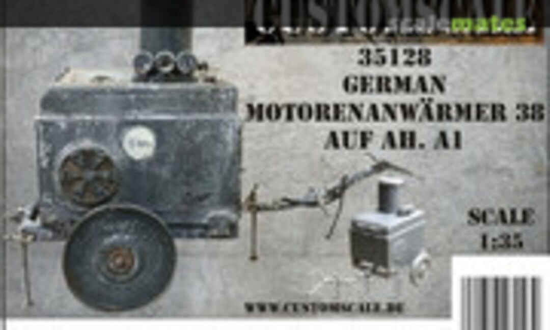 1:35 German Motorenanwärmer 38 auf Sd.Ah. A1 (Custom-Scale 35128) 35128