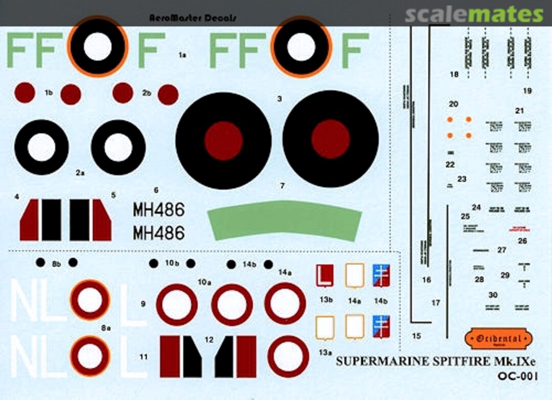 Boxart Supermarine Spitfire Mk. IXe OC-001 AeroMaster Boxart Supermarine Spitfire Mk. IXe OC-001 AeroMaster