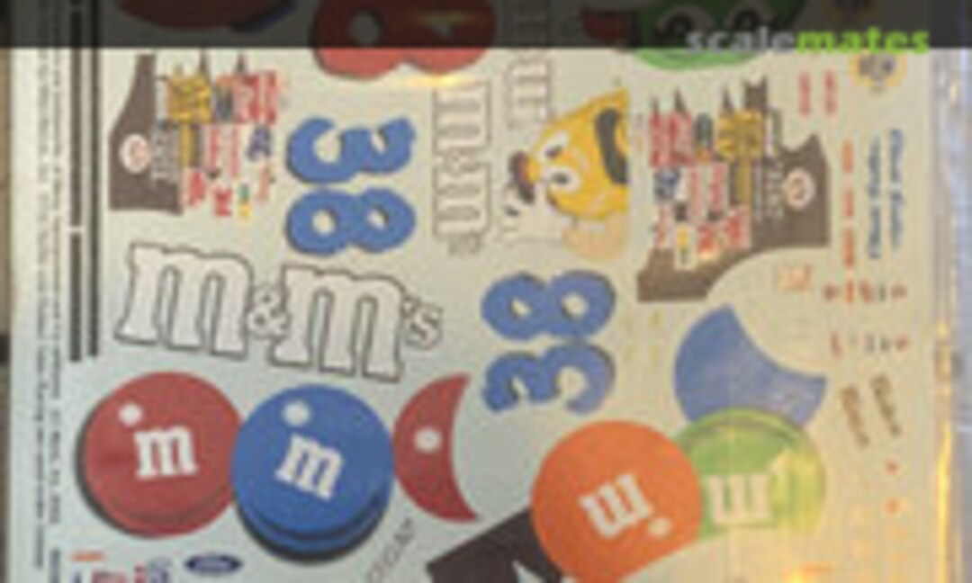 1:24 #38 Ford Taurus Elliott Sandler M&M’s (Slixx Decals 0338-1892) 0338-1892