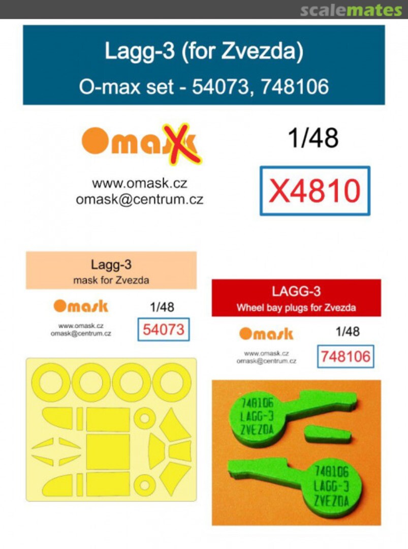 Boxart LAGG-3 - O-max Set (for Zvezda Kits) X4810 Omask Boxart LAGG-3 - O-max Set (for Zvezda Kits) X4810 Omask