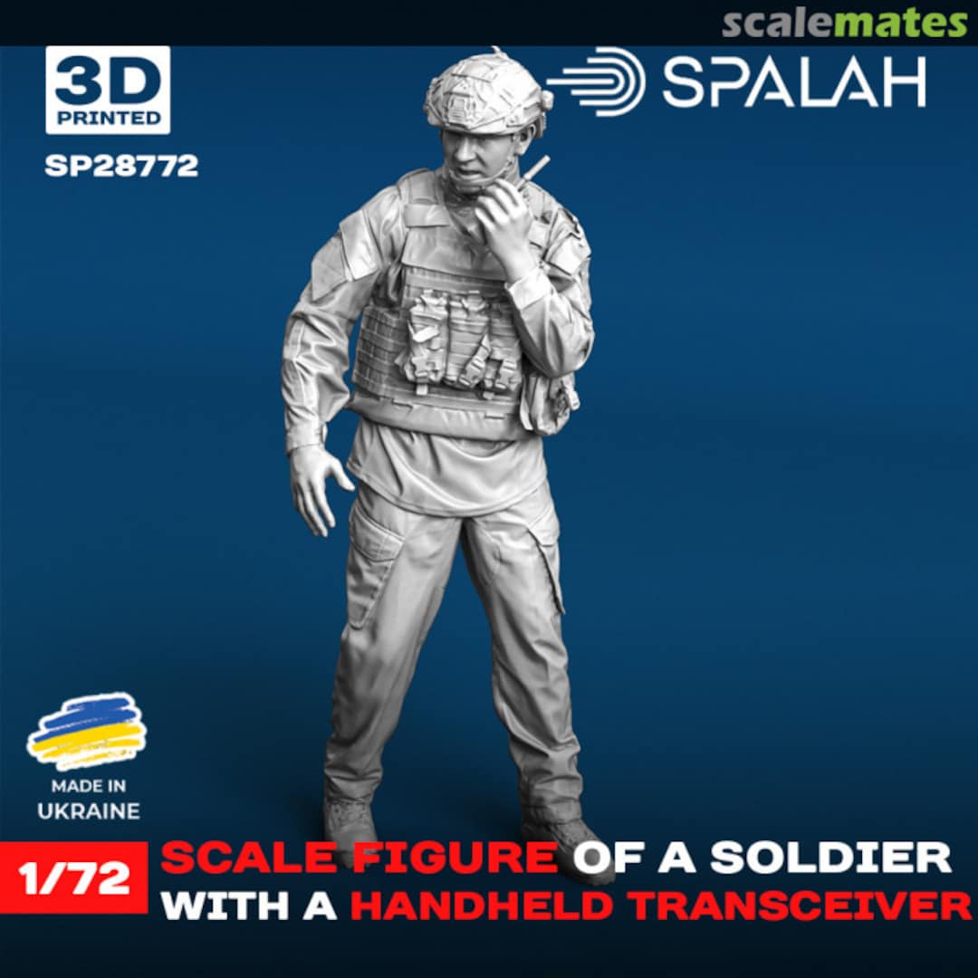 Boxart Soldier with handheld transceiver SP28772 Spalah Boxart Soldier with handheld transceiver SP28772 Spalah