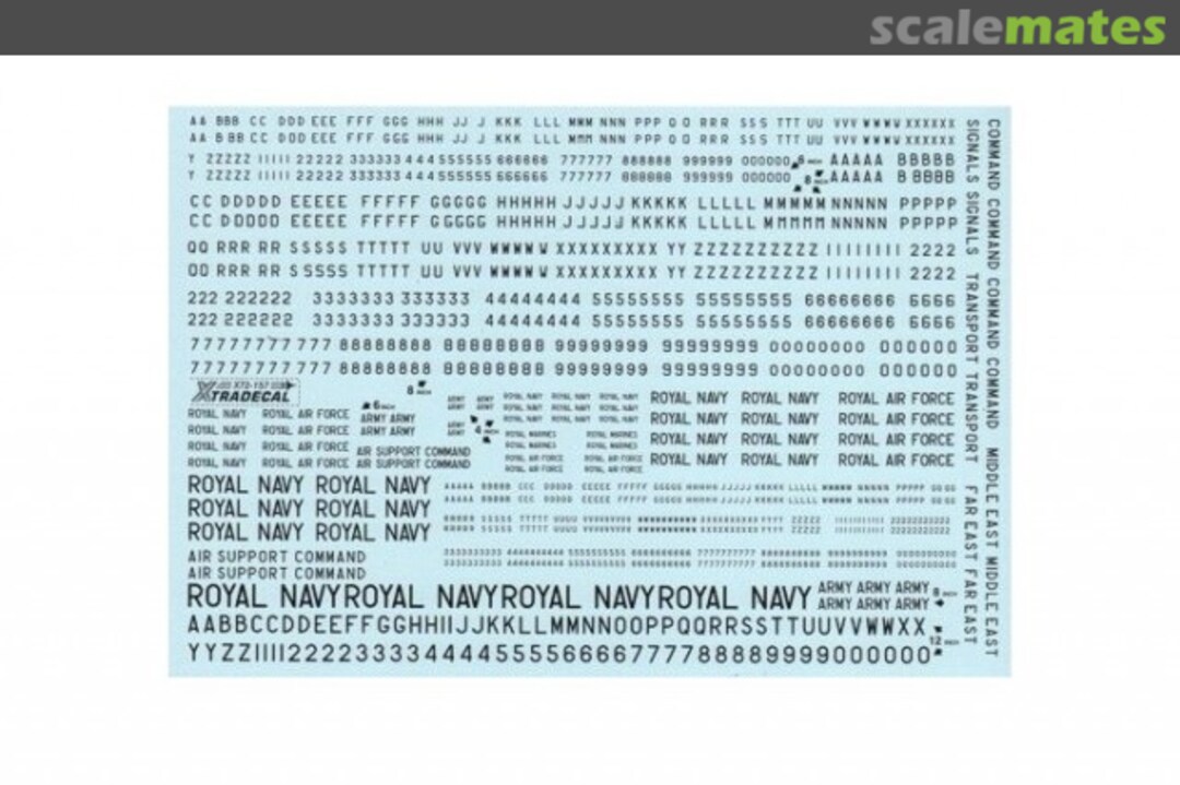 Boxart Royal Air Force 4", 6", 8" and 12" Black Letters, Numerals and Titles X72-157 Xtradecal Boxart Royal Air Force 4", 6", 8" and 12" Black Letters, Numerals and Titles X72-157 Xtradecal