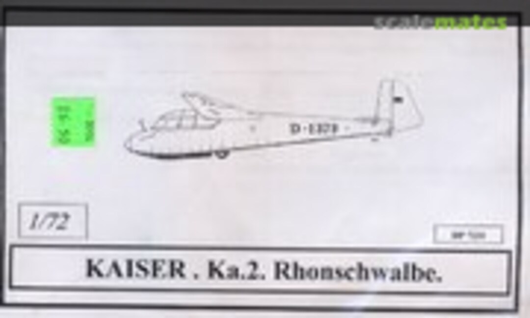 1:72 Kaiser Ka-2 Rhönschwalbe (Dujin DP7231) DP7231