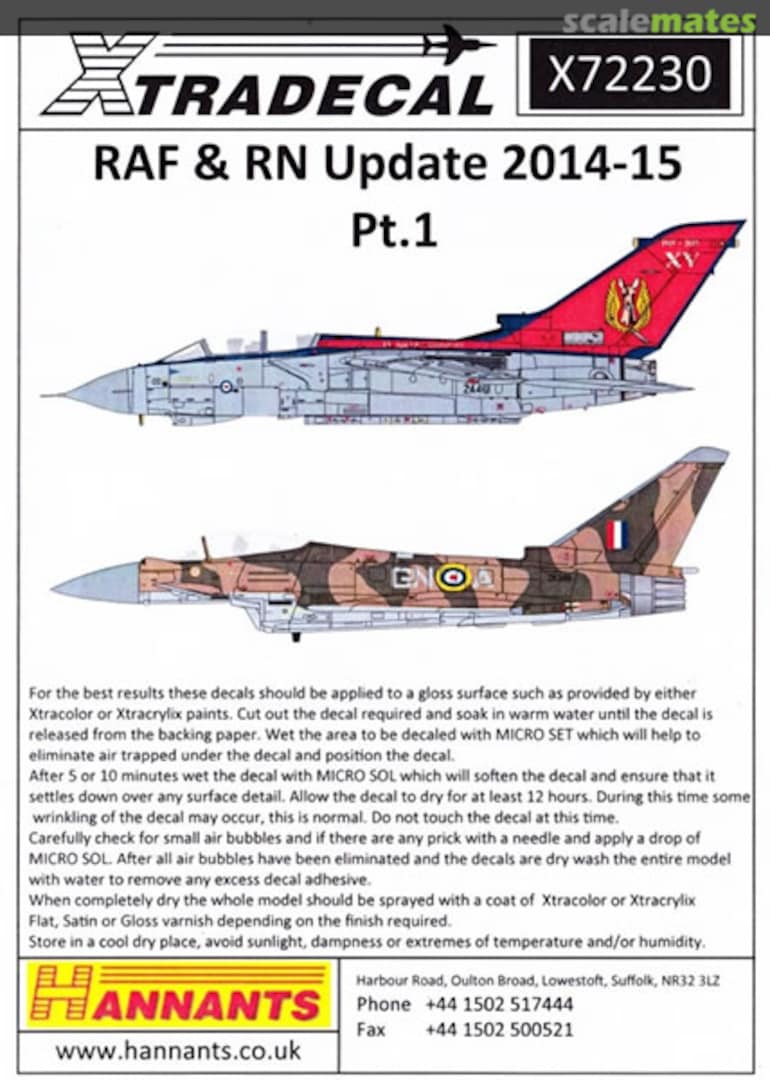 Boxart RAF & RN Update 2014-15 X72230 Xtradecal Boxart RAF & RN Update 2014-15 X72230 Xtradecal