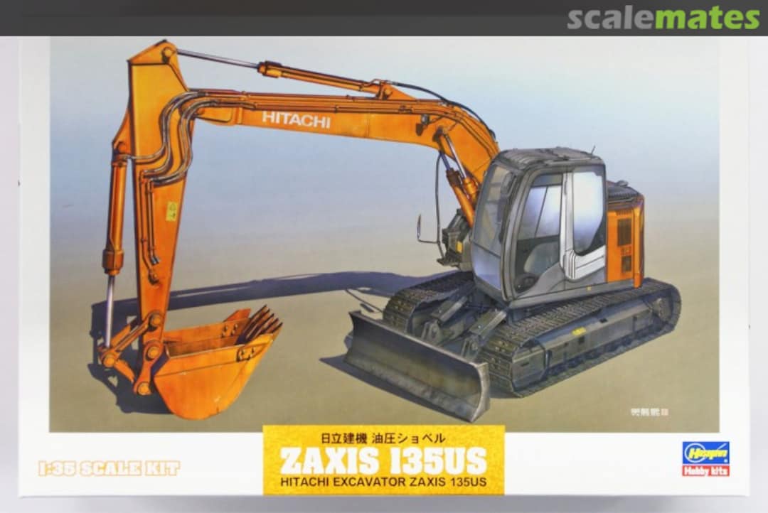 Boxart Hitachi Excavator Zaxis 135US 66001 Hasegawa Boxart Hitachi Excavator Zaxis 135US 66001 Hasegawa
