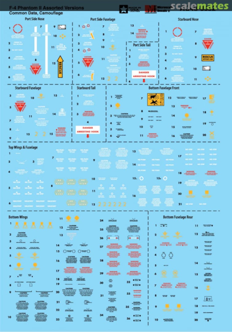 Boxart F-4 Phantom II Assorted Versions AC48-0052 Microscale Boxart F-4 Phantom II Assorted Versions AC48-0052 Microscale