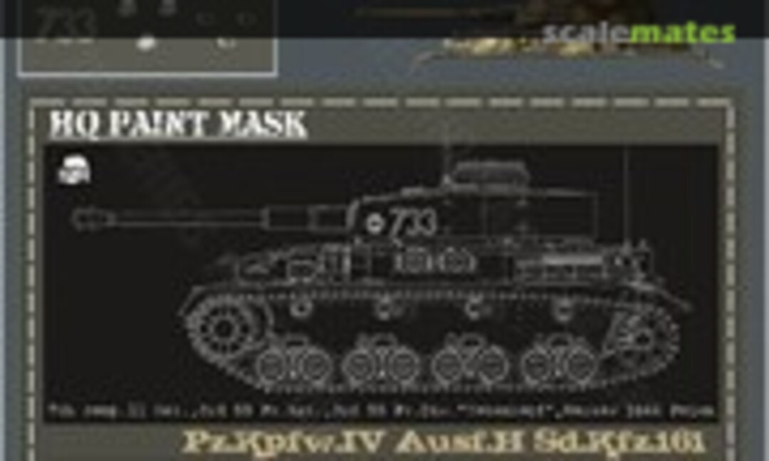 1:16 Pz.Kpfw.IV Ausf.H 7.Komp. II.Batt. 3 SS-Pz.Rgt. 3 SS-Pz.Div Totenkopft Warsaw 1944 Paint Mask (HQ-Masks PIV 033) PIV 033