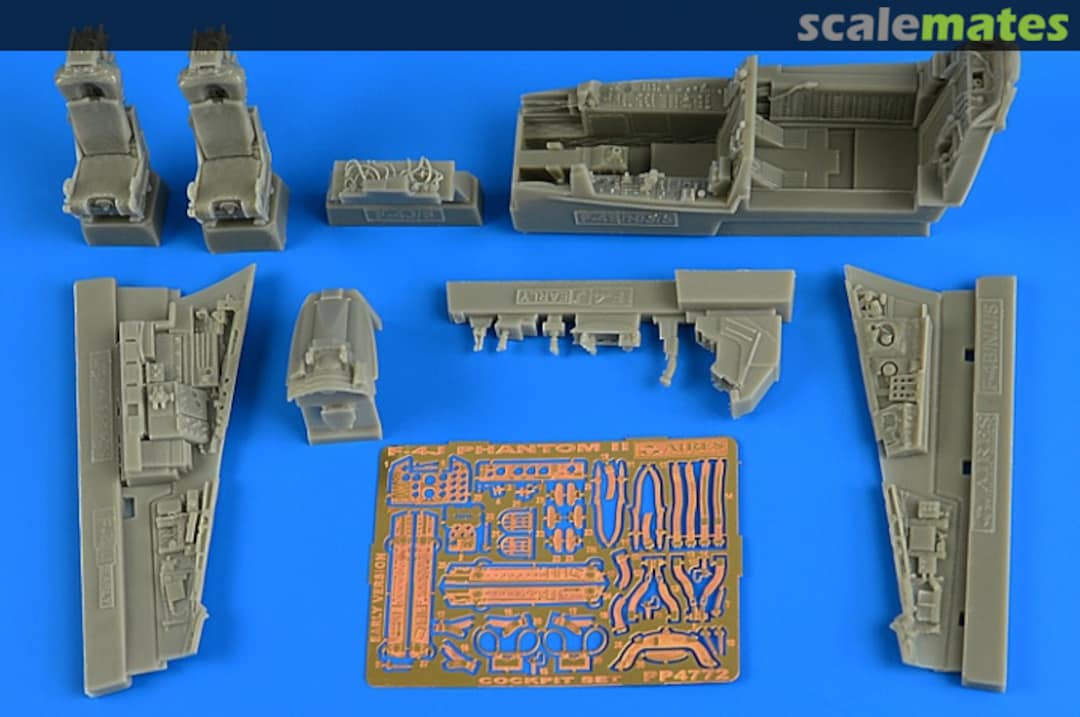 Boxart F-4J Phantom II (early version) cockpit set 4772 Aires