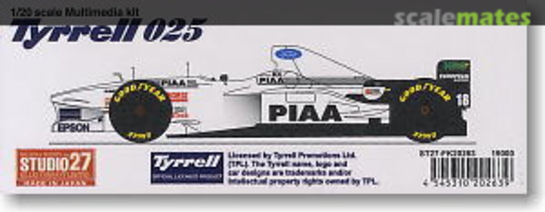 Boxart Tyrrell 025 ST27-FK20263 Studio27 Boxart Tyrrell 025 ST27-FK20263 Studio27