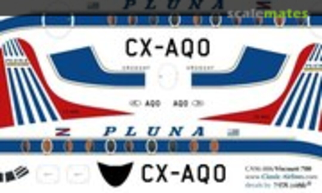 1:96 PLUNA Viscount 700 (Classic Airlines CA96-006) CA96-006