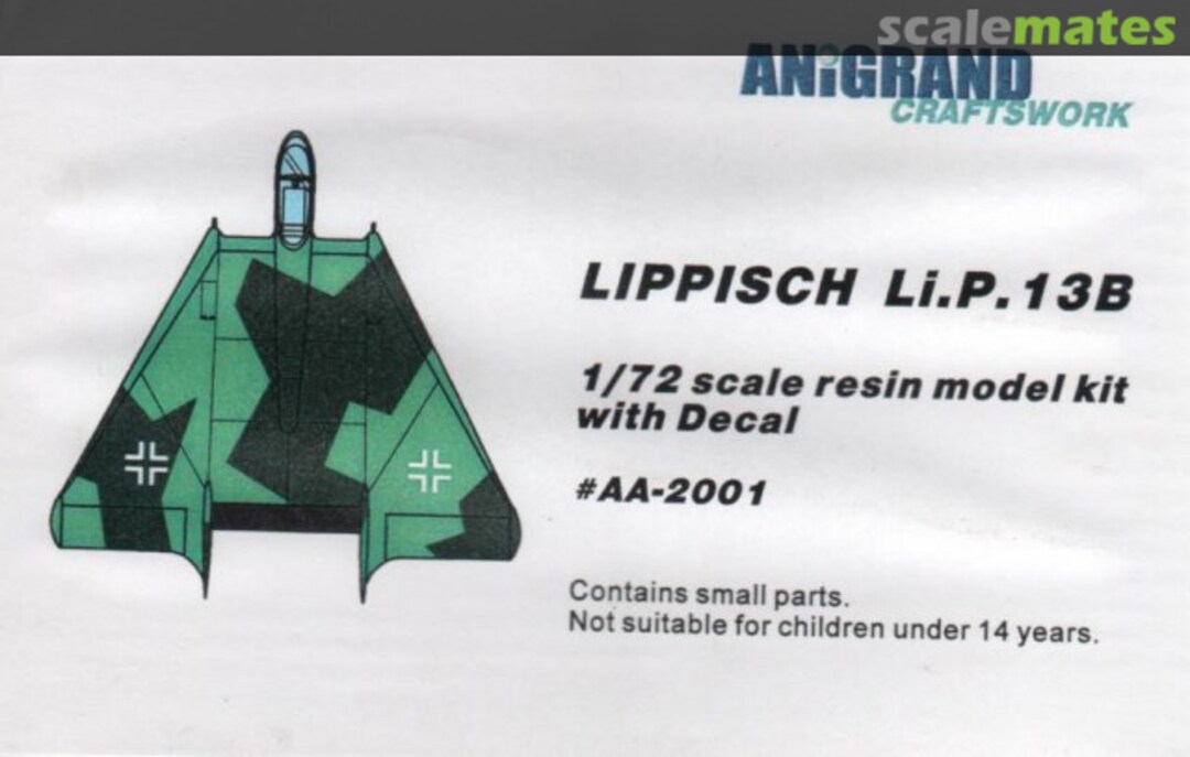 Boxart Lippisch Li.P.13B AA-2001 Anigrand Craftswork