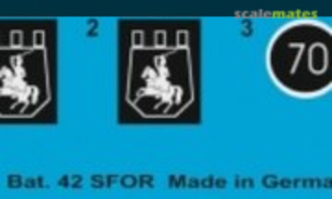 1:16 Leopard A5/A6 Holland Panzer Bat. 42 SFOR (Peddinghaus-Decals 16 3585) 16 3585