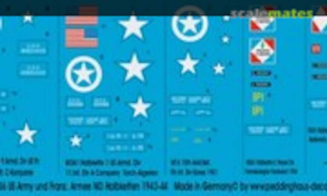 1:87 M3A1 US und Franz. Halbketten 1943-44 (Peddinghaus-Decals EP 1736) EP 1736