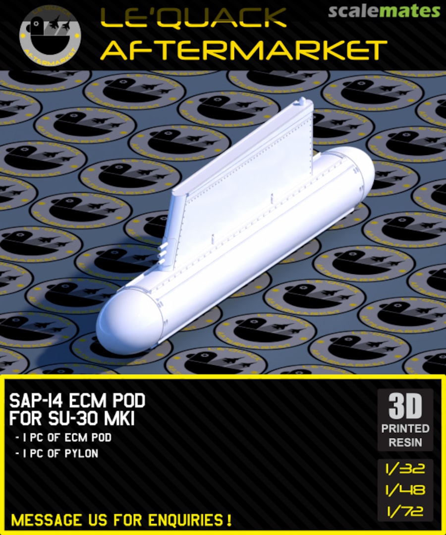 Boxart SAP-14 ECM Pod for SU-30MKI Le'Quack Aftermarket Boxart SAP-14 ECM Pod for SU-30MKI Le'Quack Aftermarket