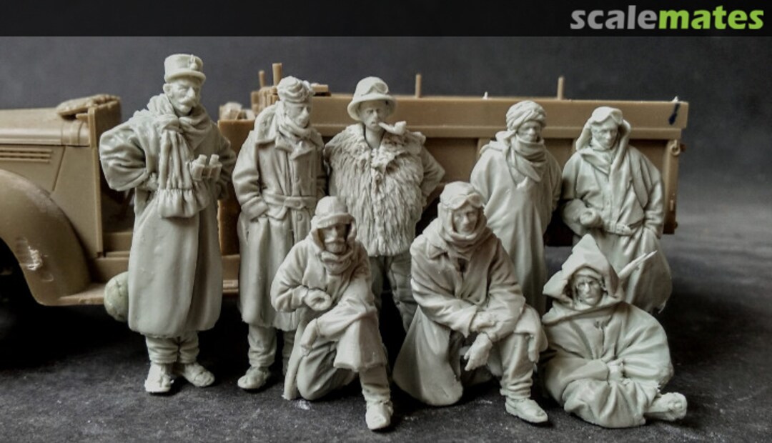 Boxart LRDG crew with Free French ACM35070 AC Models Boxart LRDG crew with Free French ACM35070 AC Models