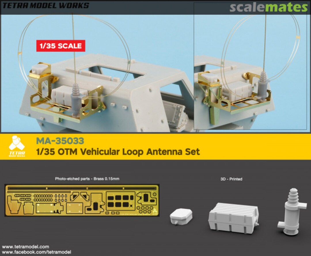 Boxart OTM Vehicular loop antenna set MA-35033 Tetra Model Works