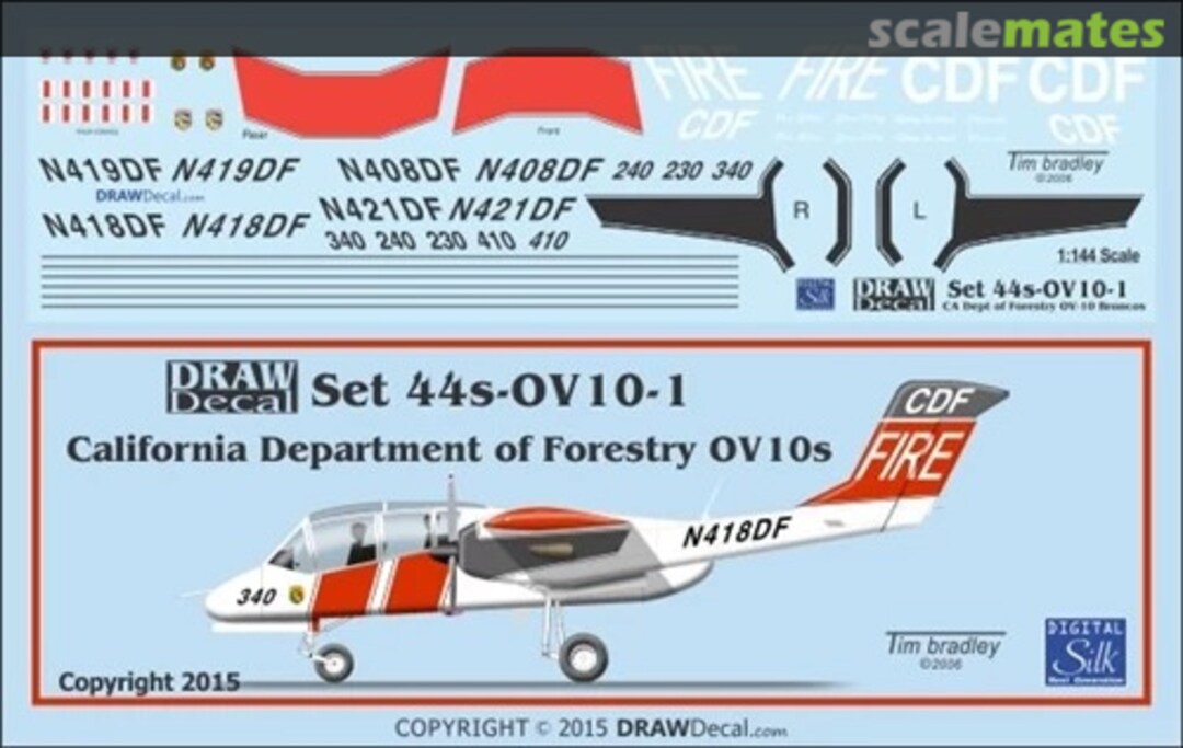 Boxart California Department of Forestry OV-10 Broncos 44-OV10-1 Draw Decal Boxart California Department of Forestry OV-10 Broncos 44-OV10-1 Draw Decal