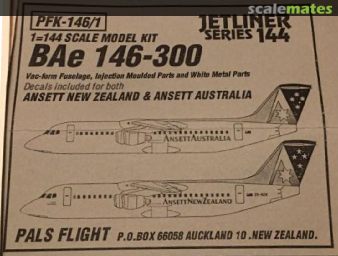 Boxart BAe 146-300 PFK-146/1 Pals Flight Boxart BAe 146-300 PFK-146/1 Pals Flight