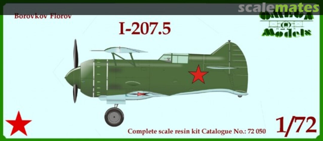 Boxart Borovkov Florov I-207.5 72050 Omega Models Boxart Borovkov Florov I-207.5 72050 Omega Models