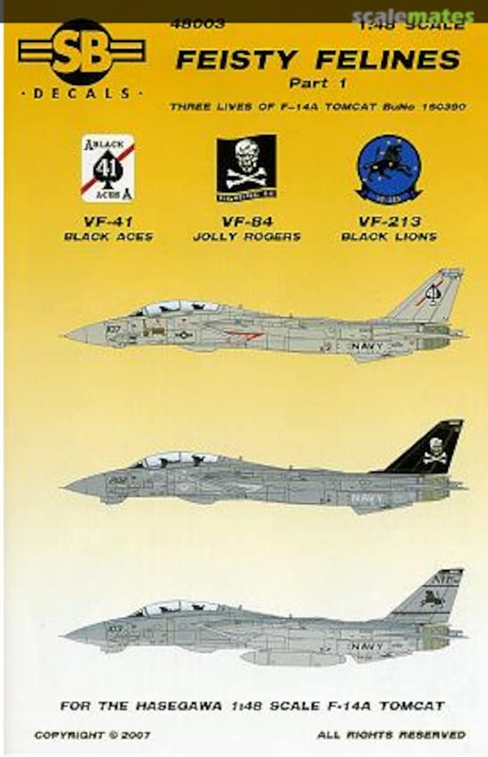 Boxart Feisty Felines Part 1 SB 48003S SB Decals Boxart Feisty Felines Part 1 SB 48003S SB Decals