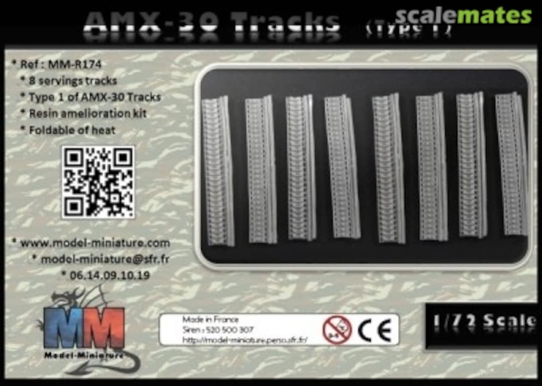 Boxart AMX-30 tracks type 1 MM-R174 Model Miniature Boxart AMX-30 tracks type 1 MM-R174 Model Miniature