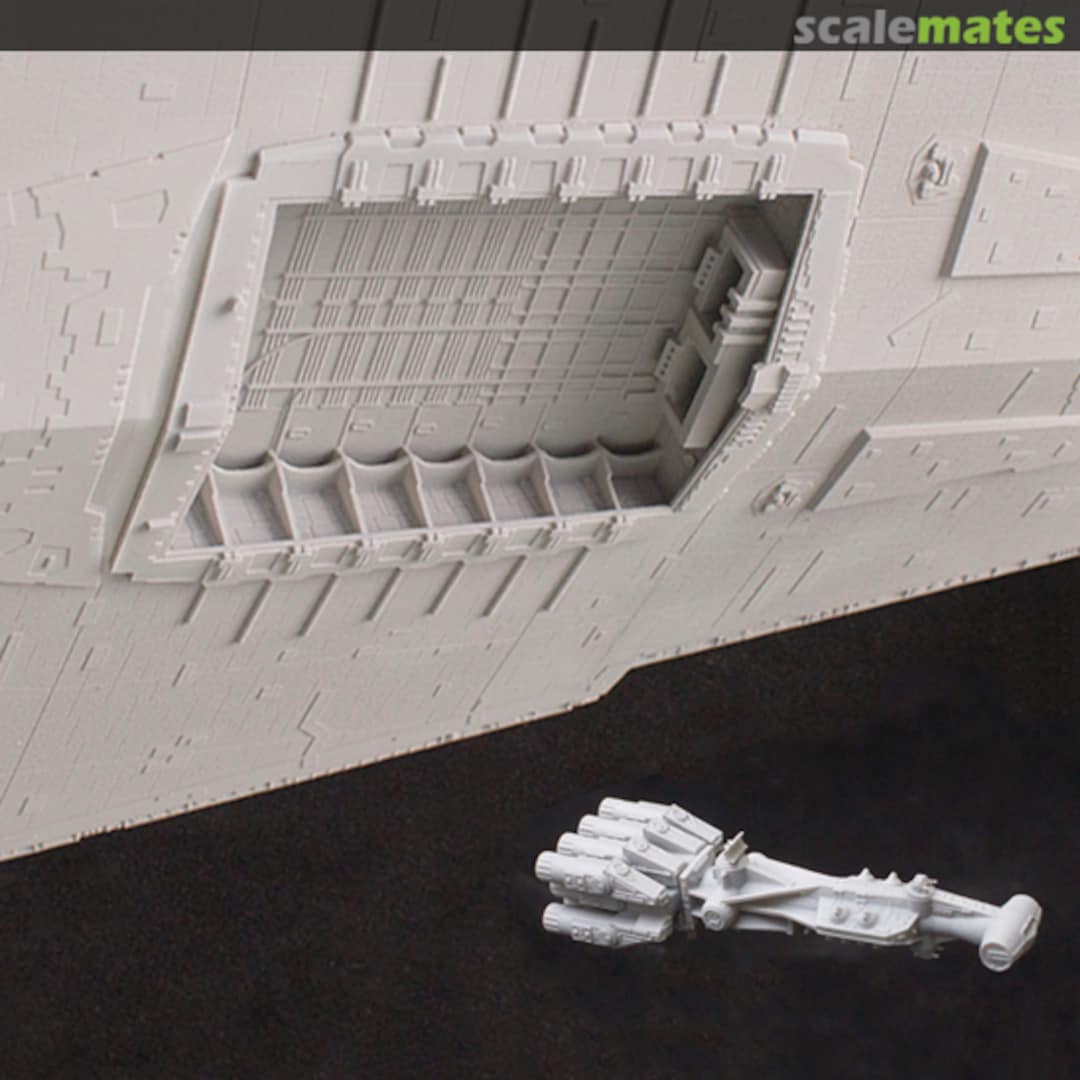 Boxart Main Hangar Bay for Zvezda/Revell 1/2700 Imperial Class Star Destroyer Falcon 3D Parts Boxart Main Hangar Bay for Zvezda/Revell 1/2700 Imperial Class Star Destroyer Falcon 3D Parts