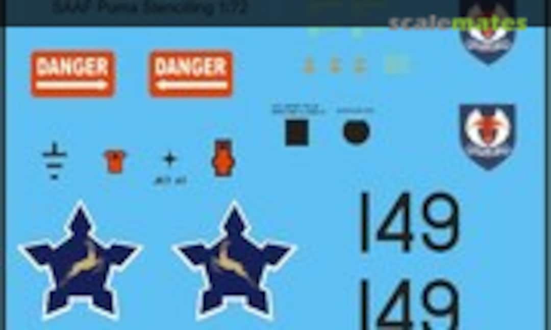 1:72 SAAF Puma (MAV Decals MAV-720175) MAV-720175