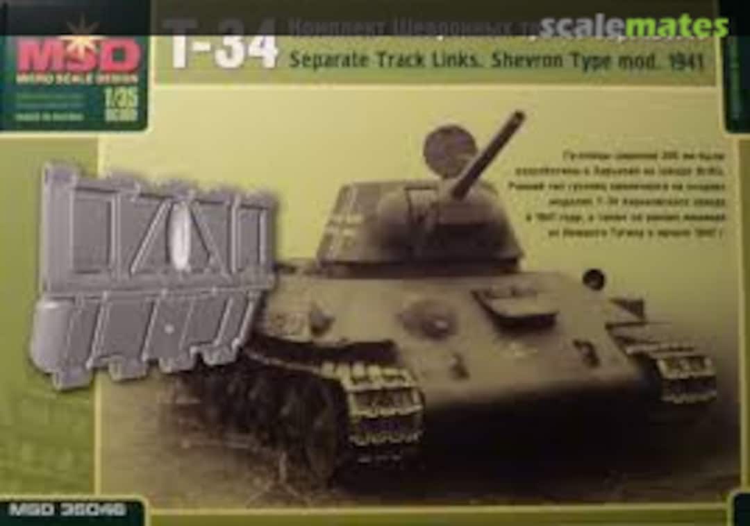 Boxart T-34 Separate Track Links. Shevron Type mod. 1941 35046 MSD Micro Scale Design Boxart T-34 Separate Track Links. Shevron Type mod. 1941 35046 MSD Micro Scale Design