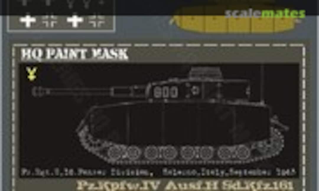 1:16 Pz.Kpfw.IV Ausf.H Pz.Rgt.2 16 Pz.Div. Salerno Italy September 1943 Paint Mask (HQ-Masks PIV 034) PIV 034