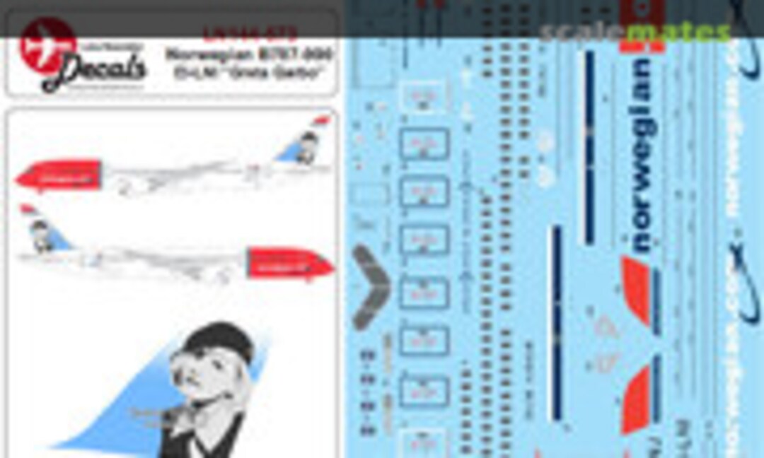 1:144 Norwegian Boeing 787-900 Greta Garbo (Lima November Decals LN144-573) LN144-573