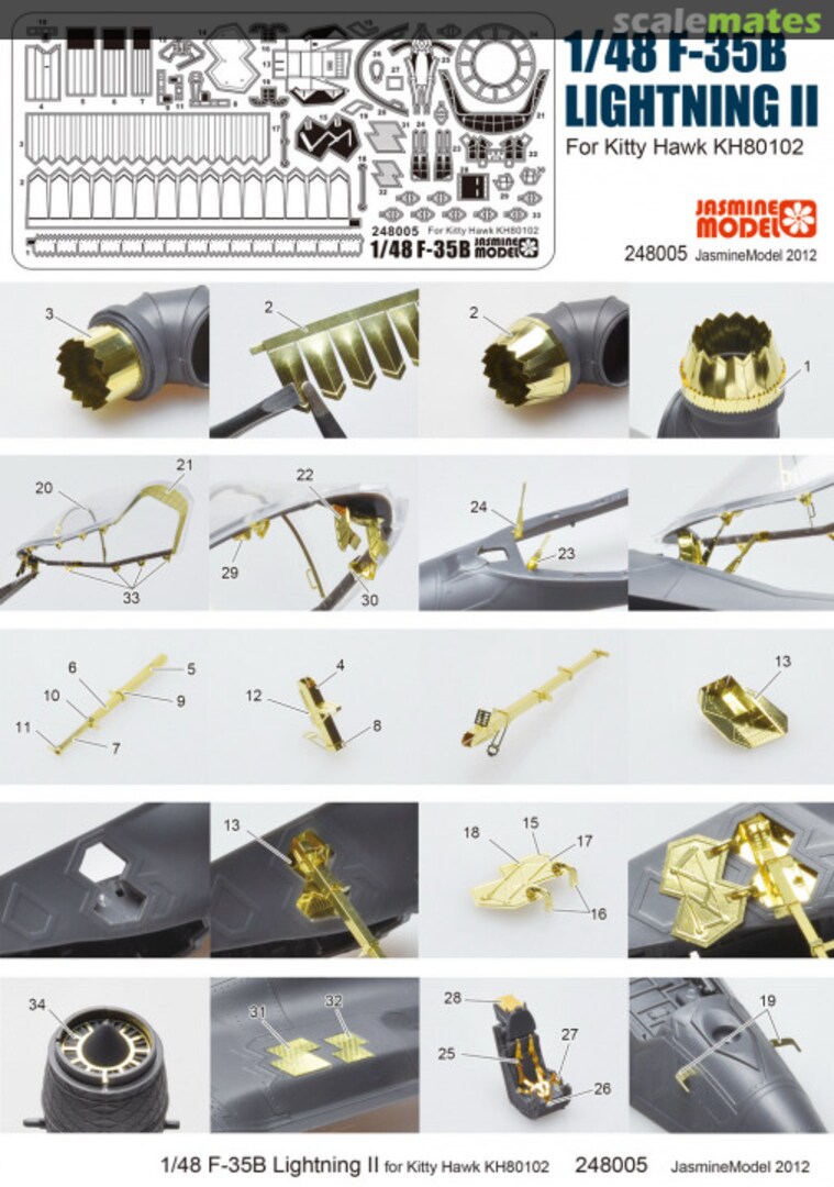Boxart F-35B Lightning II for Kitty Hawk KH80102 248005 Jasmine Model JASModel