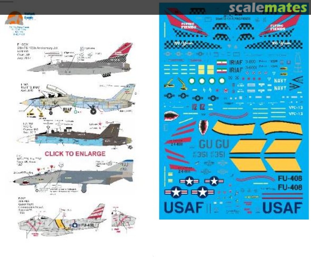 Boxart Flying Fiends 72-131 Wolfpak Decals