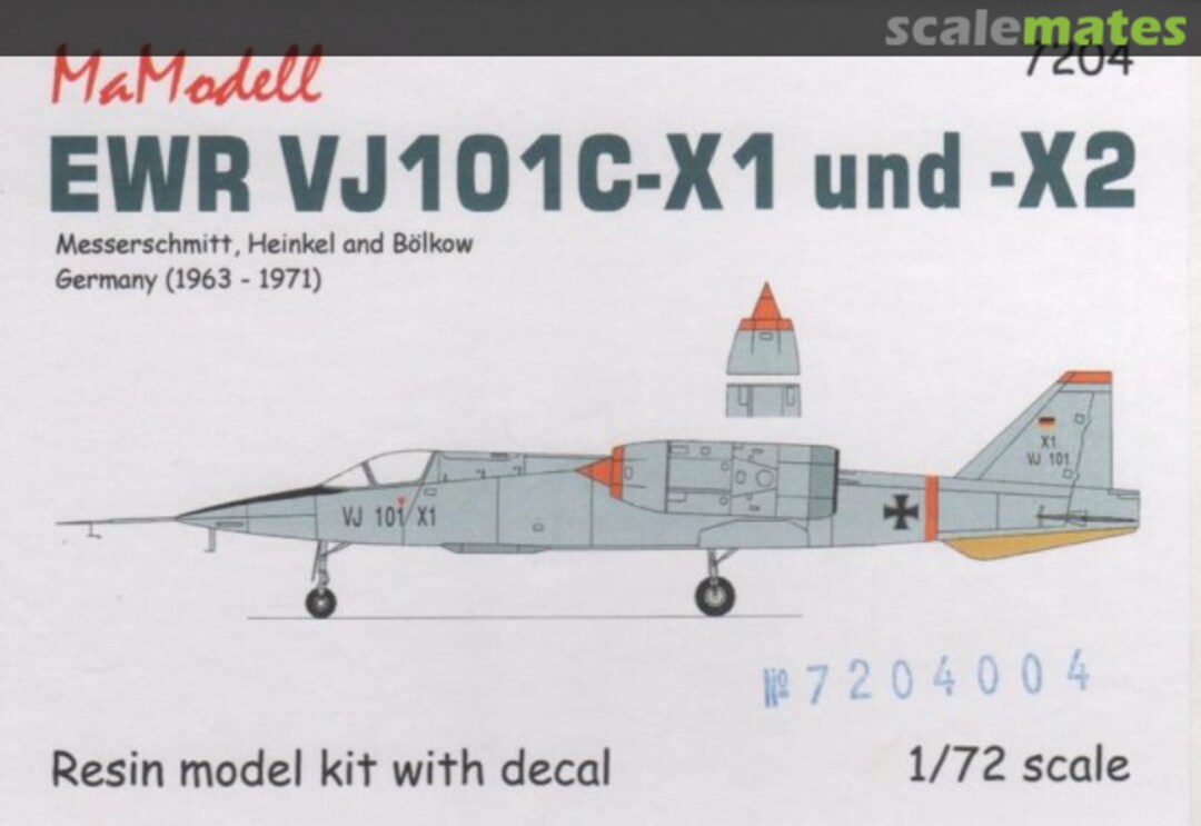 Boxart EWR VJ 101C-X1 und -X2 7204 MaModell