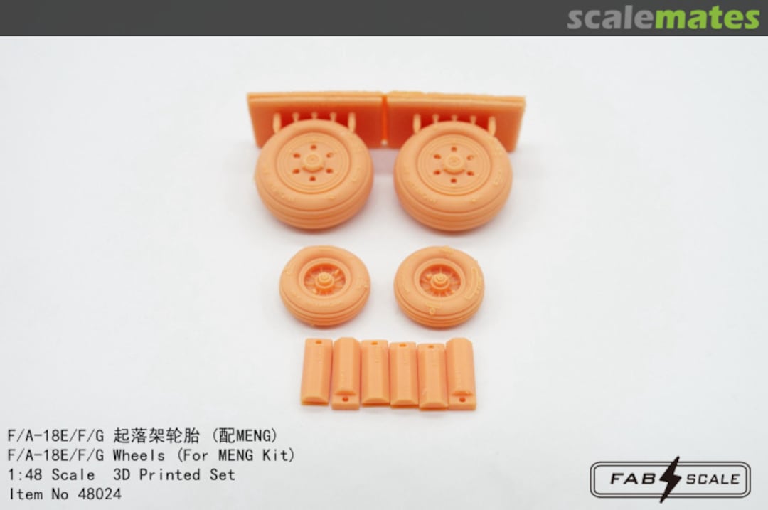 Contents F-18E/F/G Wheels Set with Chocks Fa48024 Fab Scale Contents F-18E/F/G Wheels Set with Chocks Fa48024 Fab Scale