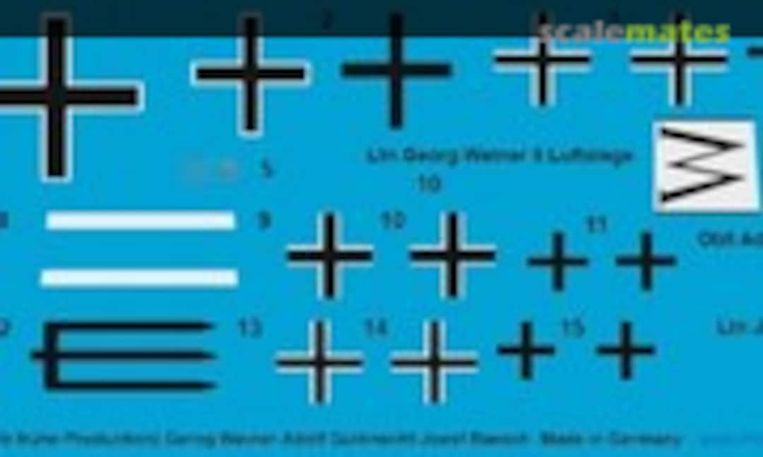 1:48 Fokker D.VII (ALB frühe Production) Gerog Weiner - Adolf Gutknecht - Josef Raesch (Peddinghaus-Decals 48 3798) 48 3798
