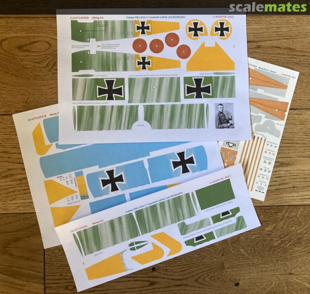 Boxart Fokker DR.I Triplane Ltn. Lothar von Richthofen scheme 'B' (Meng) ATT24030B Aviattic Boxart Fokker DR.I Triplane Ltn. Lothar von Richthofen scheme 'B' (Meng) ATT24030B Aviattic