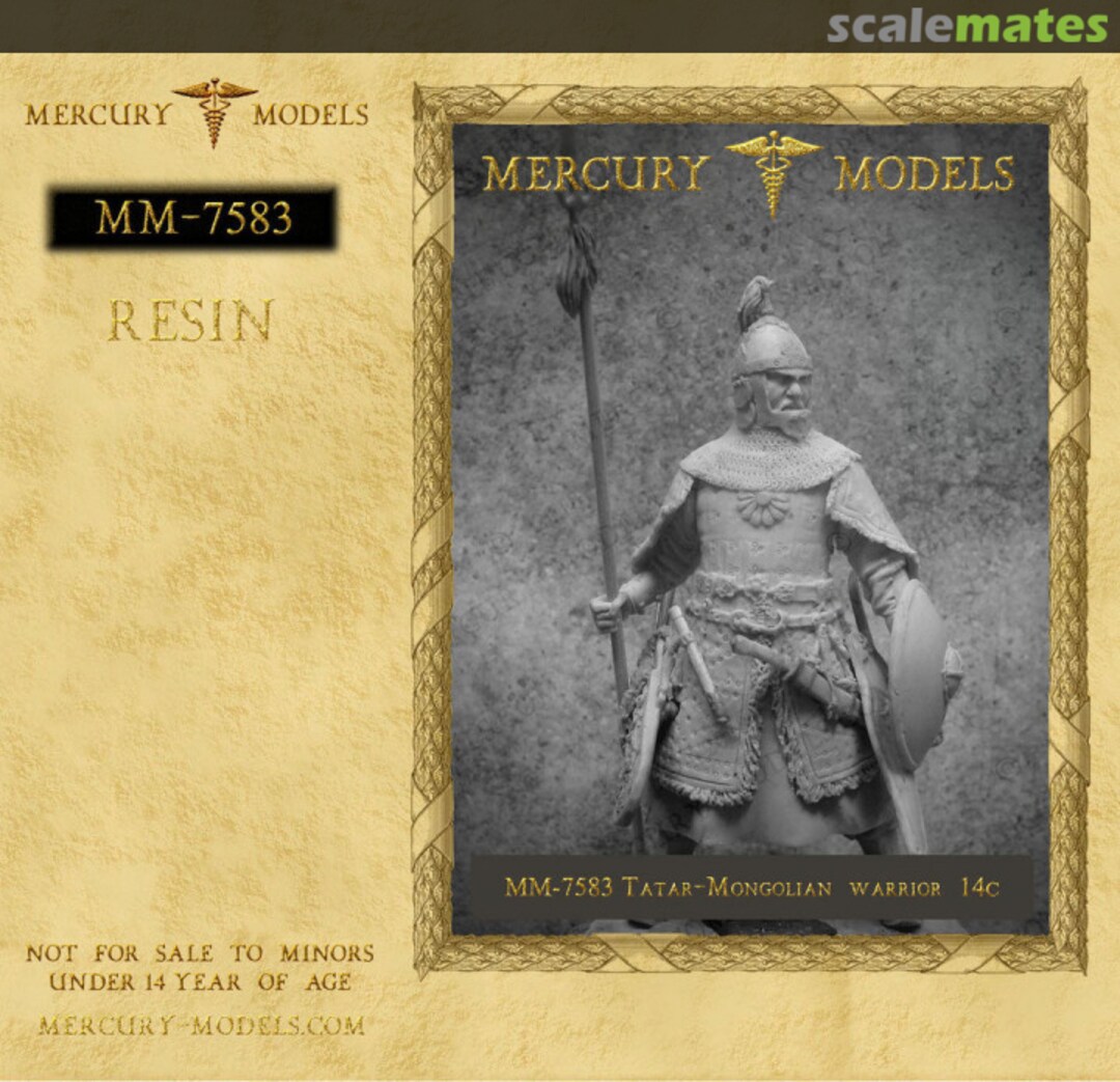 Boxart Tatar - Mongolian Warrior 14th Century MM-7583 Mercury Models Boxart Tatar - Mongolian Warrior 14th Century MM-7583 Mercury Models