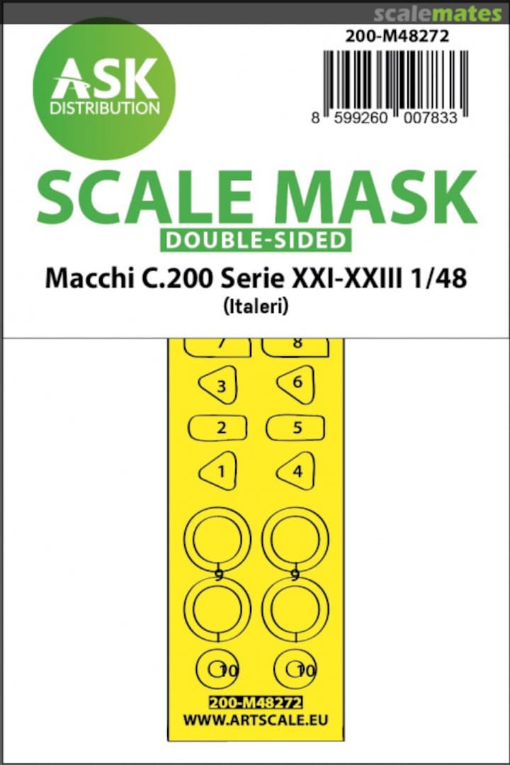 Boxart Macchi C.200 Serie XXI-XXIII masks 200-M48272 ASK Boxart Macchi C.200 Serie XXI-XXIII masks 200-M48272 ASK
