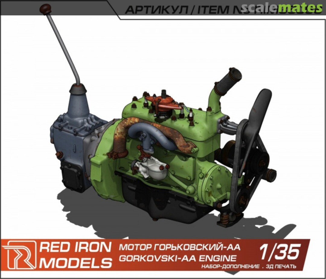 Boxart Gorkovski-AA Engine RIM35068 Red Iron Models