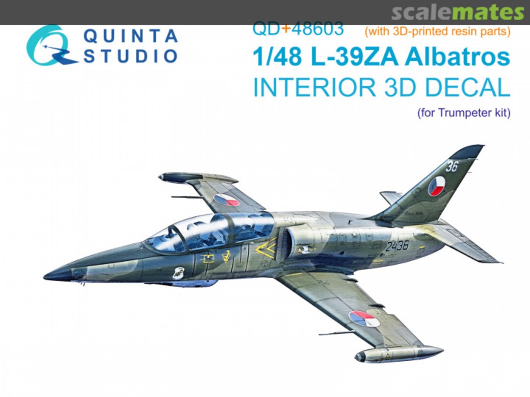 Boxart L-39ZA Albatros interior 3D decals (with 3D resin parts) QD+48603 Quinta Studio Boxart L-39ZA Albatros interior 3D decals (with 3D resin parts) QD+48603 Quinta Studio
