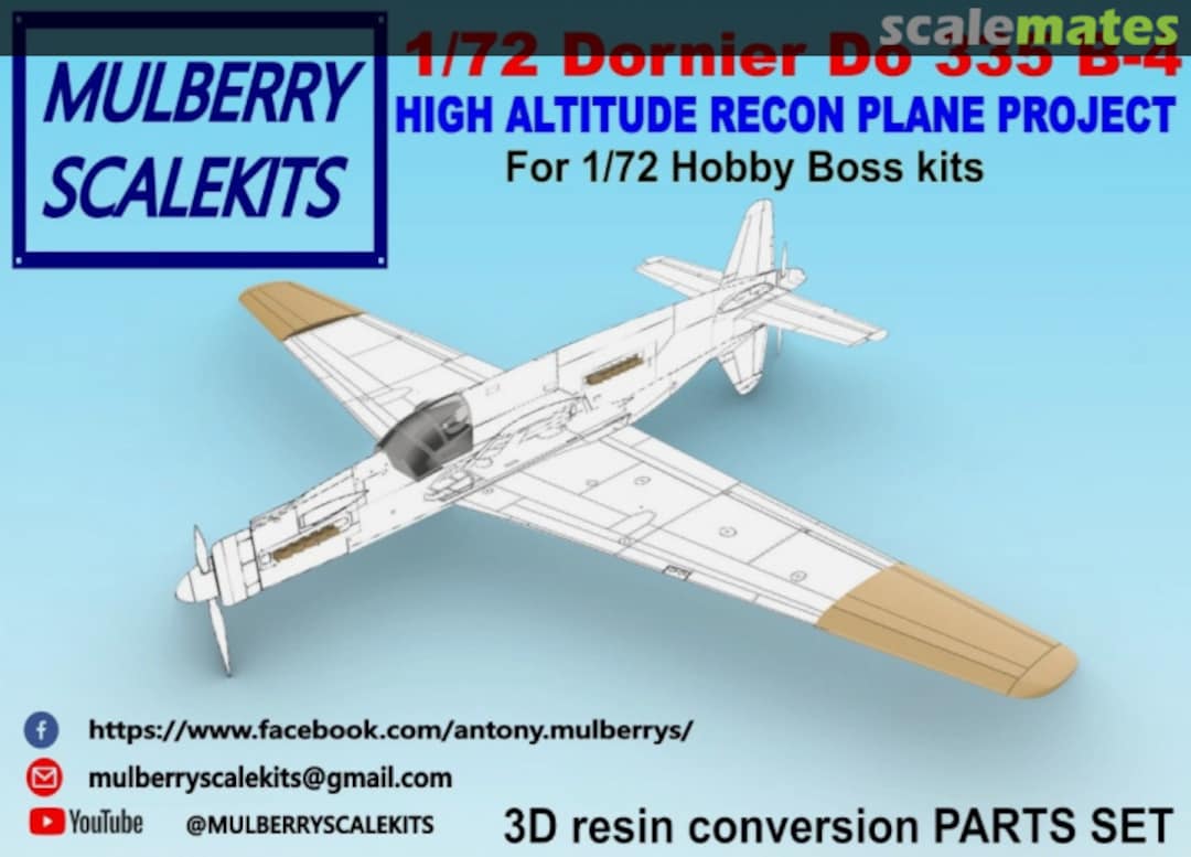 Boxart Dornier Do 335 B-4 Mulberry Scalekits Boxart Dornier Do 335 B-4 Mulberry Scalekits