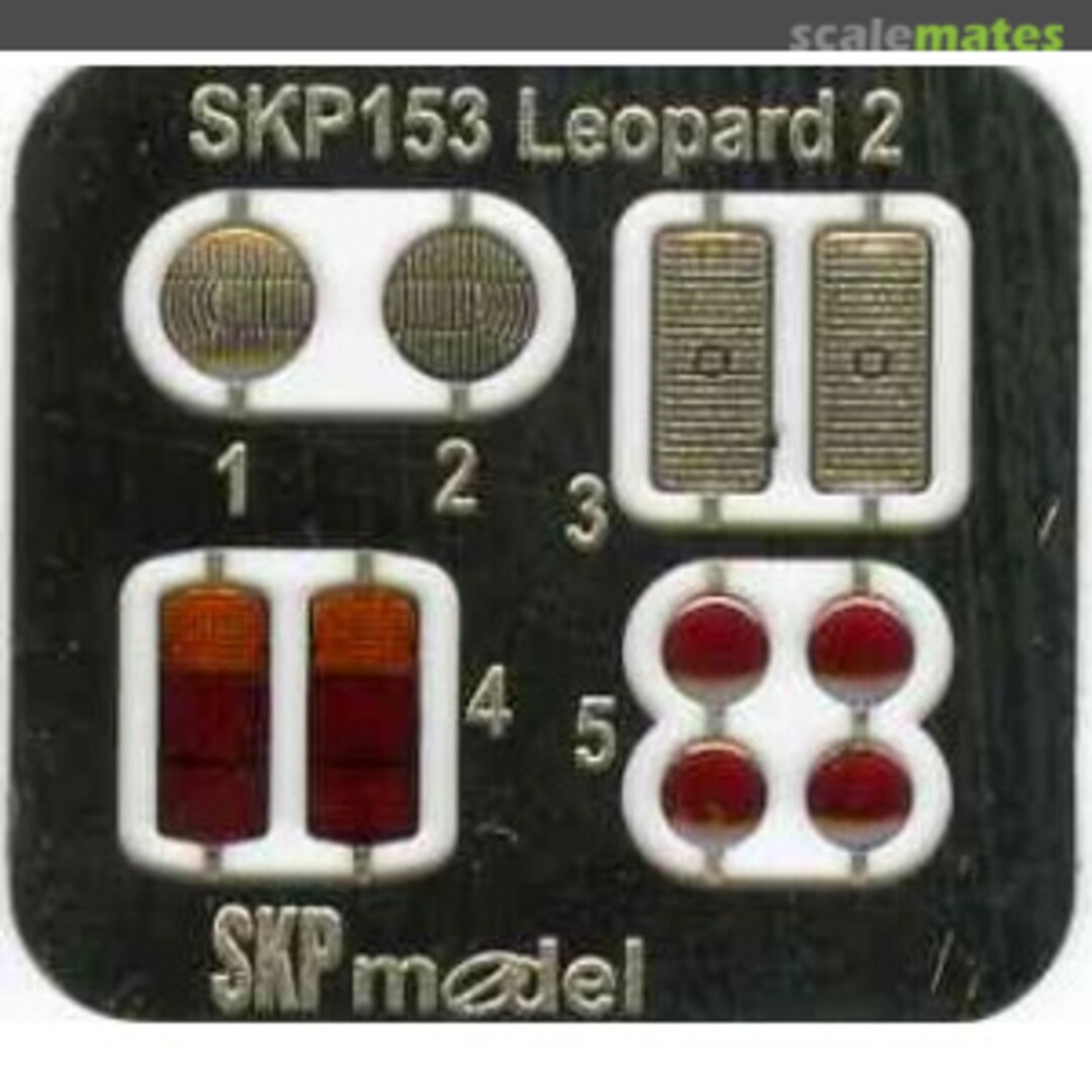 Boxart Lenses and tailights for Leopard 2 A6 SKP 153 SKP model Boxart Lenses and tailights for Leopard 2 A6 SKP 153 SKP model