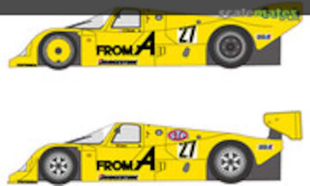 1:24 From A 962C 1988-89 Decal Set (Shunko Models SHK-D253) SHK-D253