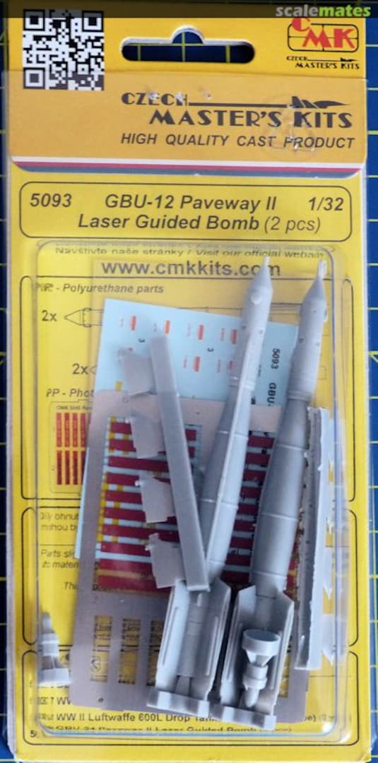 Boxart GBU-12 Paveway II Laser Guided Bomb 5093 CMK Boxart GBU-12 Paveway II Laser Guided Bomb 5093 CMK