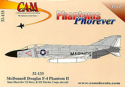 Boxart F-4 Phantom II Data Sheet USN & USMC 32133 CAM Boxart F-4 Phantom II Data Sheet USN & USMC 32133 CAM