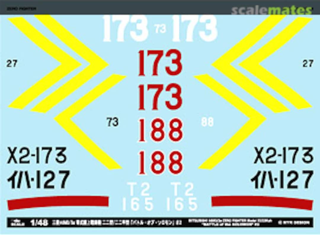 Boxart Mitsubishi A6M3/3a Zero Fighter A-48007 MYK Design Boxart Mitsubishi A6M3/3a Zero Fighter A-48007 MYK Design